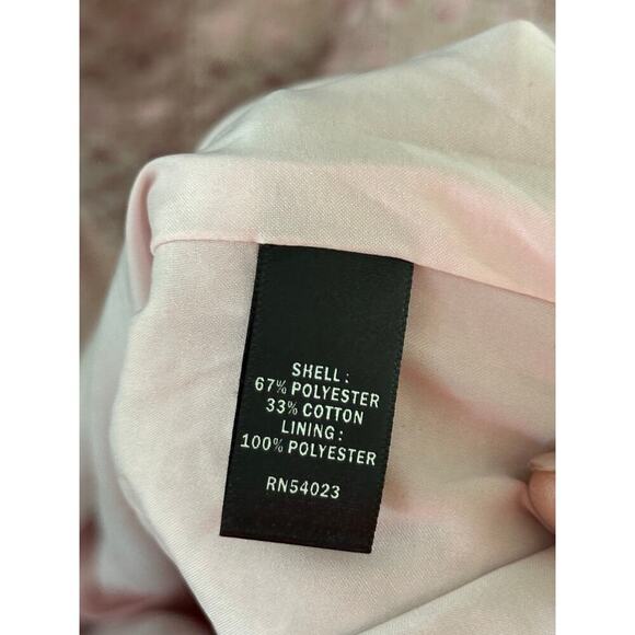 Banana Republic Women's Light Pink Monogram Jacquard Fit & Flare Dress 14 - Picture 8 of 11